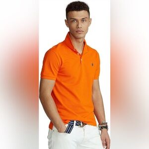 Ralph Lauren Custom Fit Polo Shirt Orange XL